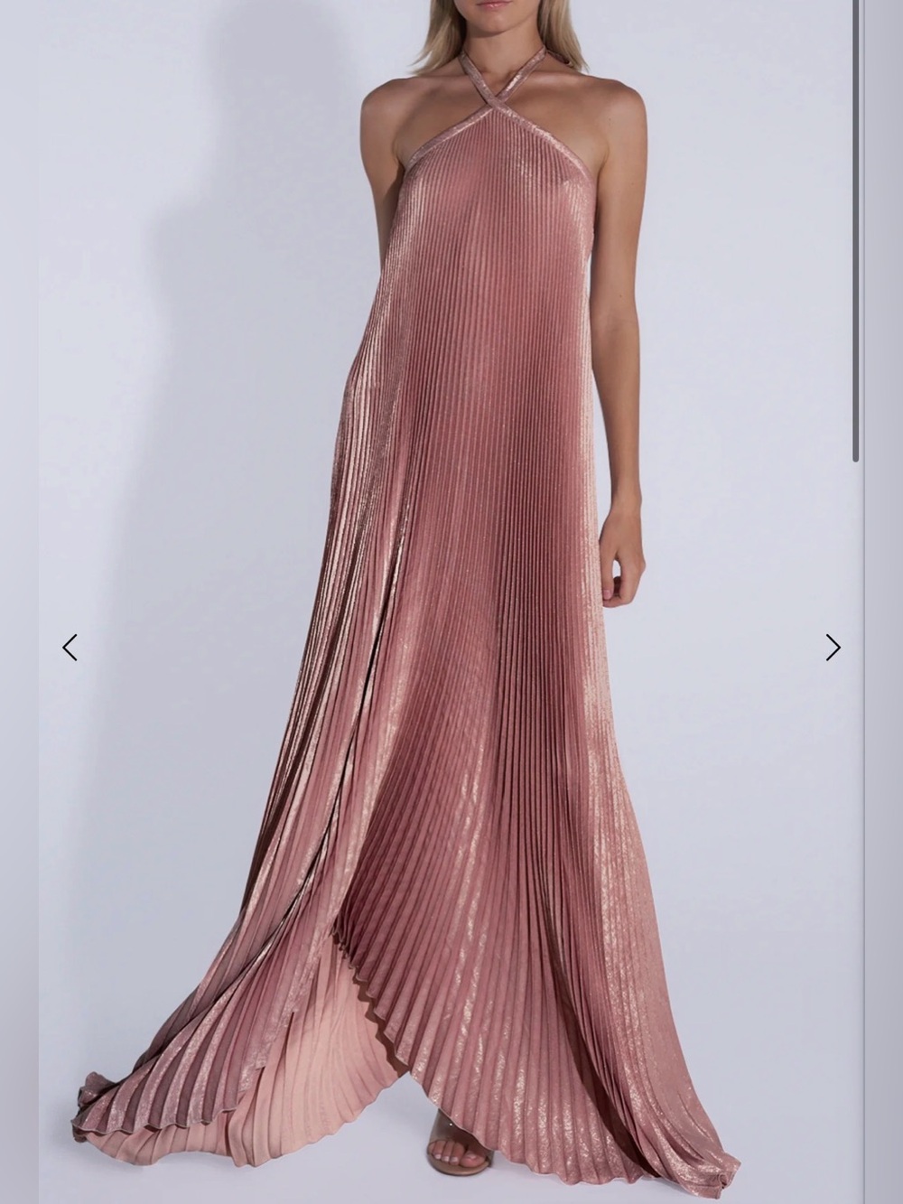 DEESSE GOWN ROSE PINK SHIMMER, XS, NWT